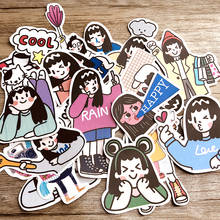 23 pcs Cute cartoon girl soft sister sticker hand account material album DIY diary sticker HOBO hand account 2024 - buy cheap
