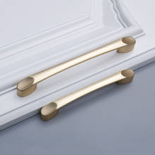 Gold brass kitchen cabinet handles Cupboard Door Pulls Drawer/dresser Knobs European Fashion Furniture Handle Hardware 2024 - buy cheap
