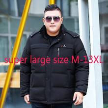 Novidade casaco masculino fashion extra grande curto grosso casaco de inverno casual folgado com pato branco plus size 2024 - compre barato