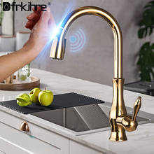 Sensor Kitchen Faucet Sensitive Touch Black Kitchen Faucet Two Modes Water Outlet Deck Mount Hot and Cold Mixer Tap Crane 2024 - buy cheap