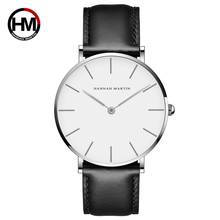 Часы Hannah Martin Мужские кварцевые в минималистичном стиле, простые деловые модные с сетчатым браслетом из нержавеющей стали 2024 - купить недорого