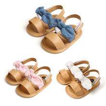 Newborn Baby Kids Girl Cute Bowknot Shoes Anti-Slip Soft Sole Sandals 0-18M 3 Colors 2024 - buy cheap