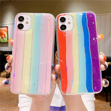 Sunshine Girl Rainbow aurora Soft Silicone Phone Cases For iPhone 13 12 Mini 11 Pro Max XR XS 7 8 Plus SE Shockproof Full Shell 2024 - buy cheap