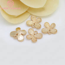 10 Uds. De colgantes de mariposa de Latón chapado en oro y champán, 11x12MM, 24K, accesorios de joyería Diy de alta calidad 2024 - compra barato