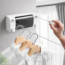 Portable Retractable Clothesline Laundry Drying Rack No Drilling Required 4.2M Stainless Steel Drying Rope Laundry Storage 2024 - buy cheap