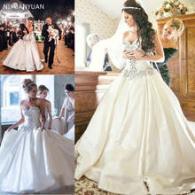 Vestido de novia 2021 dubai árabe do vintage luxo plus size frisado vestido de baile vestidos de casamento vestidos de noiva robe de mariee 2024 - compre barato