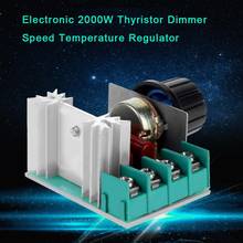 Электронный Тиристор переменного тока 220 в 2000 Вт, импортный тиристорный регулятор диммера, регулятор скорости, регулятор температуры, регуляторы напряжения 2024 - купить недорого
