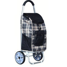 Aluminum Alloy Shopping Cart with Oxford Cloth Bag  High Quality Foldable Luggage Climbing Cart With Seat 8 Wheel 2024 - buy cheap