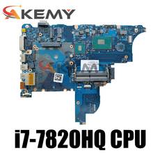 For HP ProBook 650 G3 Laptop Motherboard 6050A2868801-MB-601 918110-001 918110-601 with i7-7820HQ CPU 2024 - buy cheap