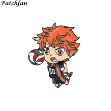 AD371 Patchfan Anime Boy Metal Enamel Pin Collar Funny Badge Lapel Brooch Shirt Jewelry Kids Gift 2024 - buy cheap