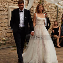 Eightree Romantic Vintage Wedding Dresses Dotted Tulle Princess Bride Dress 2021 Custom Made Wedding Gowns Women Couture 2024 - buy cheap