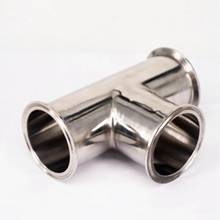 Tube O/D 76mm Tri Clamp 3" Ferrule O/D 91mm Tee 304 Stainless Steel Sanitary Connector Pipe Fitting 2024 - buy cheap