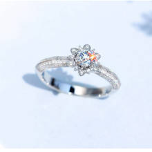 Anillos de circonita brillante para mujer, joyería de compromiso de boda, anillos de plata de ley 2020, regalo de joyería para niña 925 2024 - compra barato