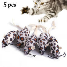 5pcs Cute Cat Toys Plush Mouse Toy Pet Kitten Funny False Mouse Rat Plush Little Mouse Interactive Toys for Cats 2024 - купить недорого