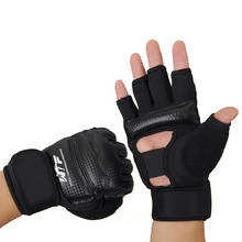 Боксерские перчатки на полпальца для взрослых и детей, перчатки, защитные перчатки для тхэквондо и каратэ 2024 - купить недорого