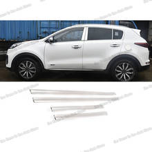 Lsrtw2017-kit de carrocería de coche plateado brillante, embellecedores para kia sportage ql 4 2016 2017 2018 2019 2020, accesorios gt line cromado 2024 - compra barato