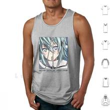 Ggo-camisetas sin mangas Sinon, chaleco 100% algodón, Asada, Shino, Sinon, Shinon, Sword Art Online, Gun Gale Online, Saint Ggo Phantom 2024 - compra barato