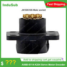 Conector de fio ocidade ck1ds10s, conector masculino de 10 pinos com soquete, servomotor