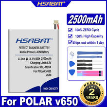 HSABAT v650 2500mAh Battery for POLAR v650 internal lithium Batteries 2024 - buy cheap