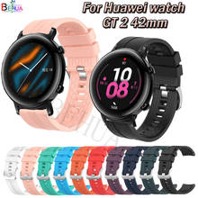Correa de silicona para reloj Huawei watch GT 2, pulsera deportiva de 42mm, 20mm, para Samsung Galaxy Watch 3, 41mm 2024 - compra barato