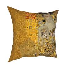 Gustav Klimt-funda de cojín decorativa para el hogar, funda de almohada para sala de estar, Impresión de doble cara 2024 - compra barato