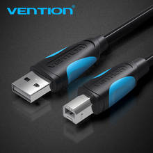 Vention-Cable de impresión USB 2,0 para impresora HP, Canon, Epson, USB 2,0, tipo A macho A B macho, escáner de datos de sincronización, 1m, 2m 2024 - compra barato
