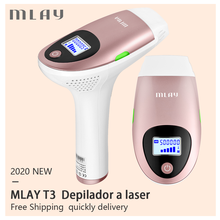 Mlay-depiladora láser permanente T3 IPL, máquina de depilación púbica eléctrica, 500000 Flashes, para uso doméstico 2024 - compra barato