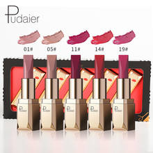 Pudaier Lipstick Set 5 PCS Makeup Matte Cosmetic Waterproof Long Lasting Pigment Velvet Miss Sexy Lip Matte Nude Beauty 2024 - buy cheap