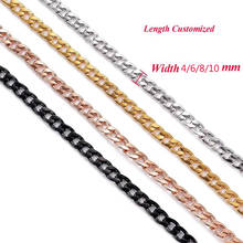 316L Stainless Steel Male Women Silver Plated 8/10mm Width Curb Chain Necklace Punk Men Gift Hip Hop Link Wholesale Freeshipping 2024 - buy cheap