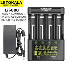 Liitokala carregador de bateria para li-íon 3.7v e nimh 1.2v, adequado para pilhas 18650 26650 21700 26700 aa aaa e outros 2024 - compre barato