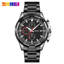 SKMEI 2020 Fashion Men Quartz Watch  Multifunctional Stainless Steel Sport Watch Luminous Alloy Case Waterproof Stopwatch 9192 2024 - buy cheap