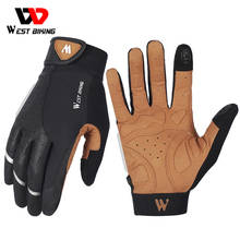 WEST BIKING-guantes de ciclismo antideslizantes con almohadilla 3D para hombre y mujer, de medio dedo, transpirables, para bicicleta de montaña 2024 - compra barato