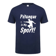 Camiseta de Petanque Boulle para hombre, Tops de algodón de manga corta, Camiseta deportiva, OZ-393 2024 - compra barato