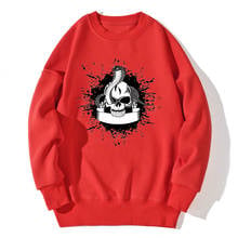 Skull Printing Sweatshirt Mens Long Sleeve Fleece Hoody Hipster Outwear Clothing Hip Hop Leisure 2020 Fashion Supoleron Hombre 2024 - buy cheap