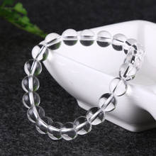 Pulseras blancas con abalorios de cristal para mujer, brazaletes hechos a mano, joyería Unisex de 7,5 pulgadas, B257 2024 - compra barato