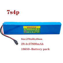 New 7S4P 24V 27.8Ah electric bicycle motor ebike scooter li-ion battery pack 29.4v 18650 rechargeable batteries 2024 - buy cheap