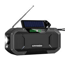 Newest Convenient Bluetooth-compatible Speaker Emergency Solar Hand Crank Weather Radio Power Bank Charger Flash Ligh 2024 - buy cheap