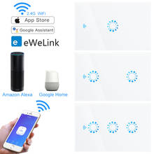 1/2/3 с WiFi сенсорный выключатель Беспроводной приложение Управление настенный светильник умный переключатель US Стандартный Совместимость с Amazon Alexa и Google Home 2024 - купить недорого