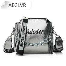 Shoulder Bag Fashion Tide Ladies Letter Handbags Wide Strap Chains Women Crossbody Bags Bolsa 2020 Girls Small Purse handbags 2024 - buy cheap