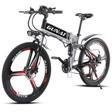GUNAI-Bicicleta eléctrica de 350W y 26 pulgadas, bici con pantalla LCD y freno de disco, batería de aleación de aluminio de 48V y 10,4 Ah 2024 - compra barato