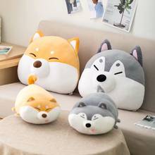 Cute Husky & Shiba Inu Plush Toy Stuffed Soft Animal Dog Pillow hand warm Christmas Gift Peluche for Kids Girls Kawaii Present 2024 - buy cheap