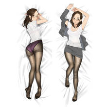 MMF anime Miru Tights characters sexy Ren Aikawa & Yuiko Okuzumi pillow cover Homi Moegi Dakimakura body Pillowcase 2024 - buy cheap