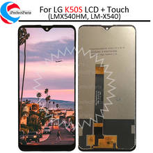 Tela display lcd para smartphone, 6.5 polegadas, tela sensível ao toque, peça de reposição para lg k50s lmx540h 2024 - compre barato