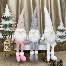 Рождественская кукла, украшение, без лица, куклы Санта Клаус, скандинавский стиль, безликая плюшевая кукла, Детские Подарочные игрушки, орнамент с рождественской елкой 2024 - купить недорого