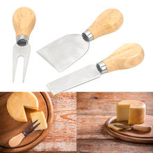 NICEYARD-Juego de 3 rebanadoras de queso, herramientas para queso, Kit de cuchillos con mango de madera, dispositivos de cocina Accesorios 2024 - compra barato