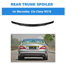 Задний спойлер для Mercedes-Benz CLS класс W218 CLS350 CLS400 CLS63 AMG 2012-2017 корпус из углеродного волокна загрузки губ 2024 - купить недорого