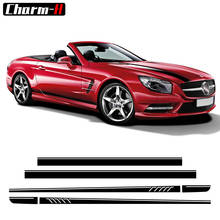 507 Styling Car Door Side Skirt Sticker Edition 1 Stripes Decal For Mercedes Benz SL Class R230 R231 SL500 SL350 AMG Accessories 2024 - buy cheap