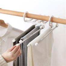 5 in 1 Trouser Storage Rack Multi-Functional Stainless Steel Wardrobe Storage Shelf Space Saver Closet Organizer Clothes Hanger 2024 - buy cheap