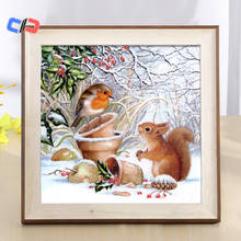 Full Diamont Painting 5D Diamond Painting Squirrel Animal Diamond Embroidery Cross Stitch Bird New Arrival Mosaic Home Decor Art 2024 - buy cheap