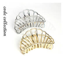 Fashion Hollow Geometry Plating Metal Hair Clip Claw Baroque Shell Hair Claw For Women Girl Wedding Hairpins Accessories 2024 - buy cheap